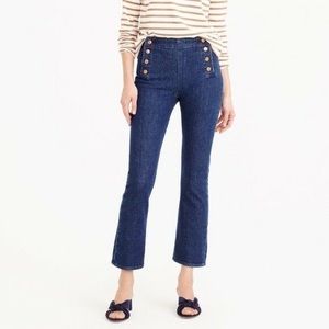J.Crew Billie Demi Boot Cropped Sailor Jeans